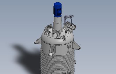 高压工业反应器3D模型