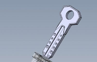 锁头,锁芯内部结构3D模型
