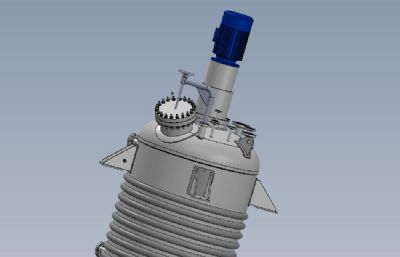 高压工业反应器3D模型