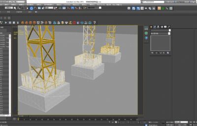 常用塔吊电梯吊篮3D模型