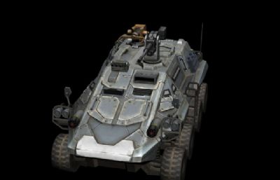 APC步战车3D模型,MAX,FBX格式