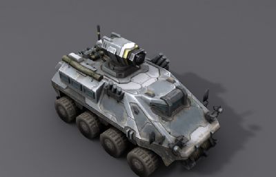 游戏里的突击步战车3D模型,MAX,FBX格式