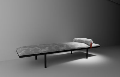 休息沙发,午休小床3D模型