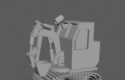 拖拉机,挖掘机maya模型