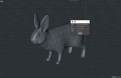 写实兔子,野兔C4D模型