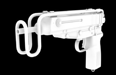 VZ34简易冲锋枪FBX模型素模