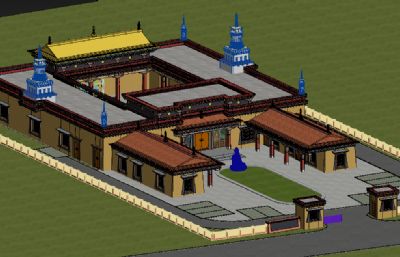 藏族寺庙,藏式工厂厂房,藏式建筑
