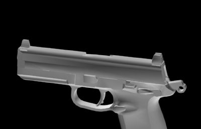 x-45手枪外观道具OBJ模型