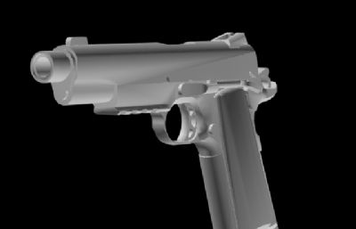m1911手枪道具OBJ模型