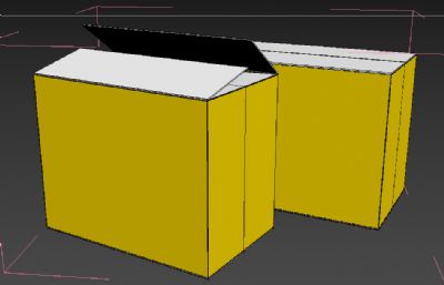 纸箱,包装箱,包装盒3D模型素模