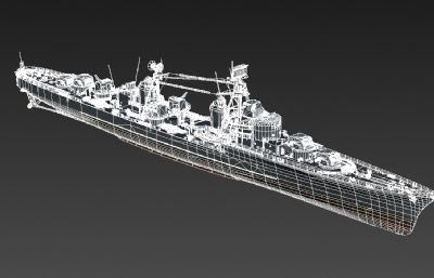 法国克莱贝尔号驱逐舰3D模型