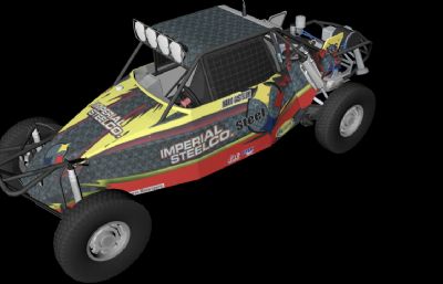 帝国钢铁公司参赛越野车3D模型,OBJ格式