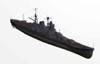 日本海军最上级,最上号重巡洋舰模型