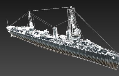 希尔号驱逐舰模型