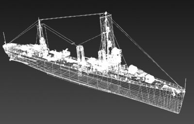 希尔号驱逐舰模型