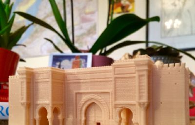 3D打印宫殿大门模型