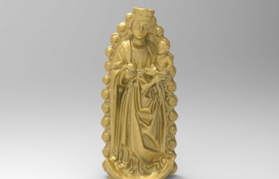 安提加圣母3D打印模型