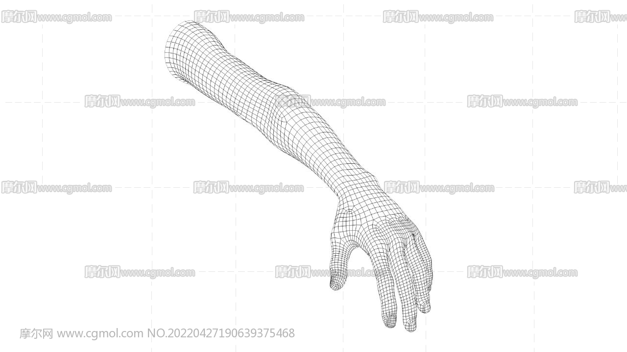 手臂BLENDER模型,有绑定,MA,FBX,OBJ,blend等格式