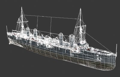 利安·德·拉·格拉维耶号战列舰模型