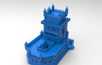 贝伦大厦城堡STL模型