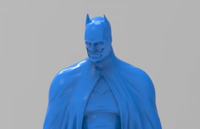 蝙蝠侠半身雕像模型,可打印