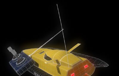遥控快艇,遥控玩具3D模型,OBJ格式
