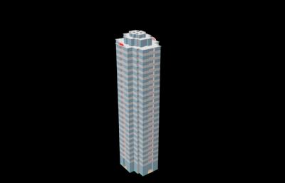 空白大厦,集团大厦C4D模型
