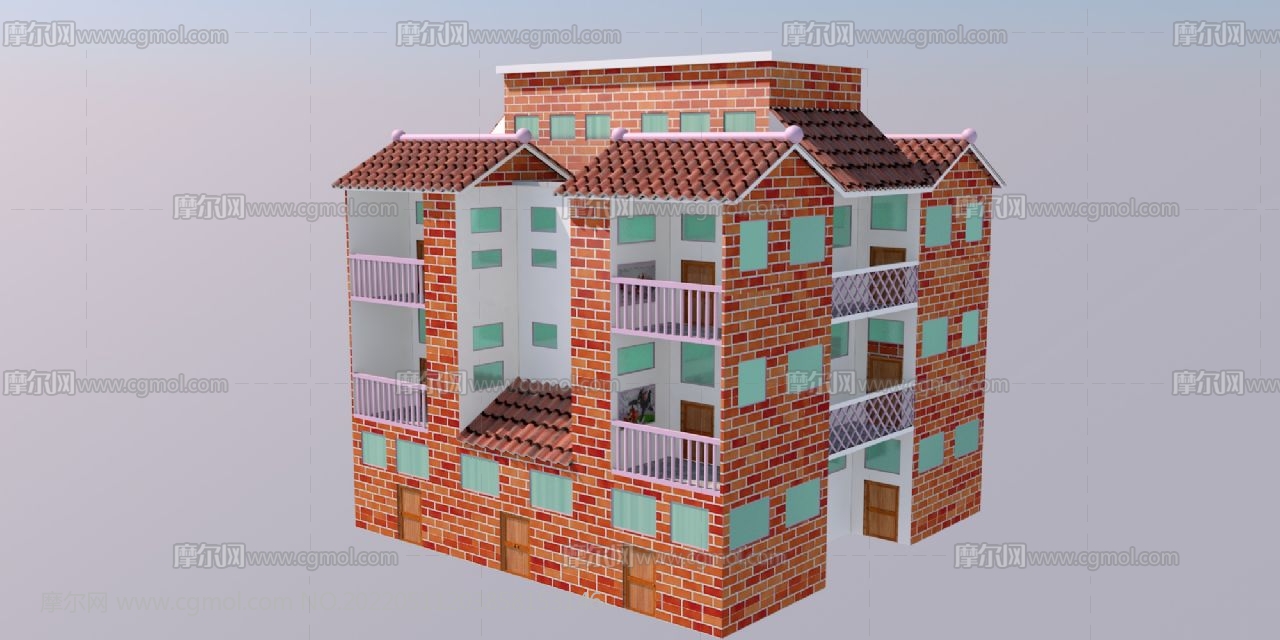 欧式别墅,乡村别墅,城市洋楼C4D模型