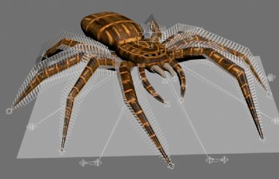 黄蜘蛛,大蜘蛛FBX模型