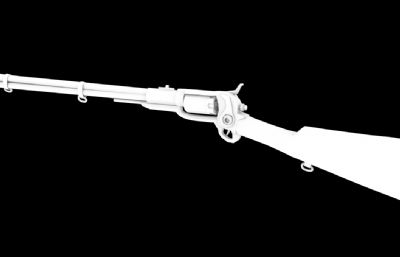 m1855步枪,猎枪外观道具maya模型
