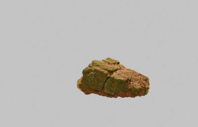 苔藓岩石,石头,4K贴图,blend,fbx,obj等格式