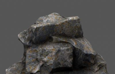 岩石,山岩maya模型,MB,FBX,OBJ格式