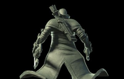 纳撒诺斯·布莱特卡,双斧战士3D打印模型(网盘下载)