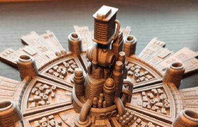 midgar神罗城3D打印模型