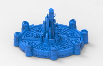 midgar神罗城3D打印模型