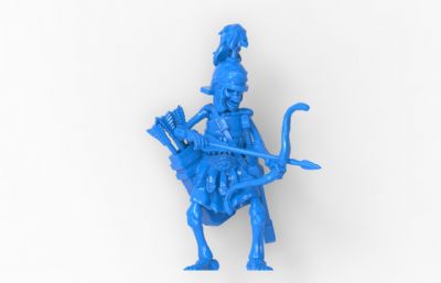 骷髅步兵+骷髅弓箭手模型,可打印,obj+stl格式