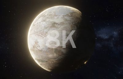 沙漠星球 沙漠 火星 外星 星球 系外行星  星体【8K】(网盘下载)