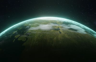 丛林星球 星球 科幻 外星 星球 系外行星  星体【16K】(网盘下载)