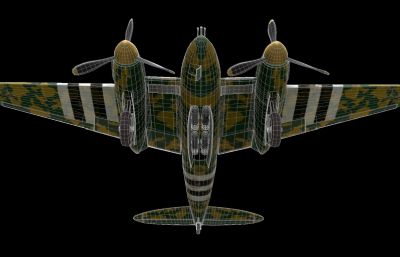德哈维尔 蚊式轰炸机（英）+  4炸弹（弹仓内）