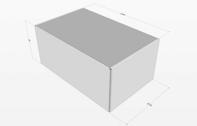 包装纸盒折叠礼盒3D模型