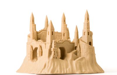 沙堡,沙子做的城堡stl模型
