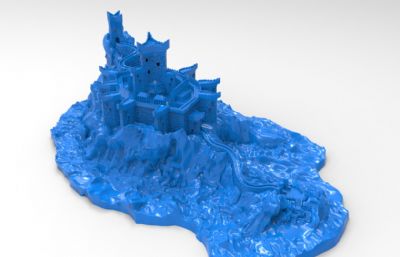 dragonstone龙石岛3D打印模型