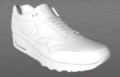 nike air板鞋运动鞋C4D模型