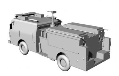 消防车stl模型
