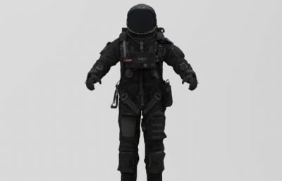 多款宇航员的宇航服展示模型,有贴图(网盘下载)