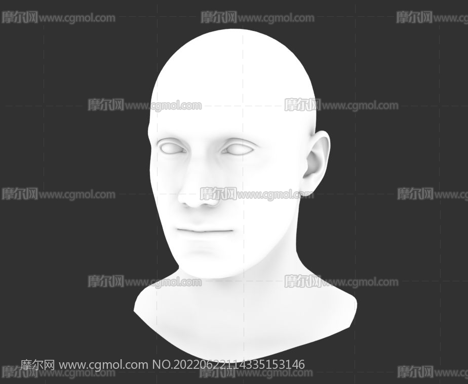 人脸头部模型,OBJ格式