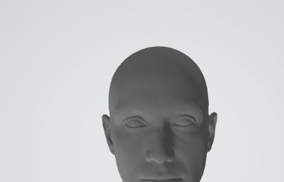 人脸头部模型,OBJ格式