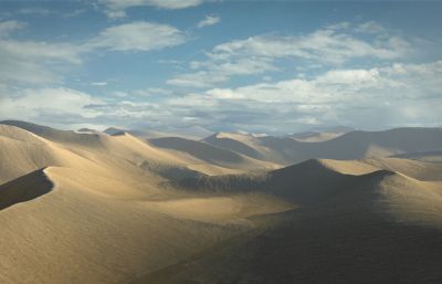 沙漠环境场景,荒漠,沙丘【8K】(网盘下载)