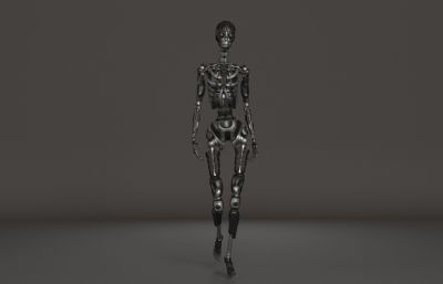 半机械女孩,半机器人,女机器人ue模型(网盘下载)