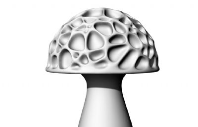 蘑菇灯,家装创意艺术灯具stl模型
